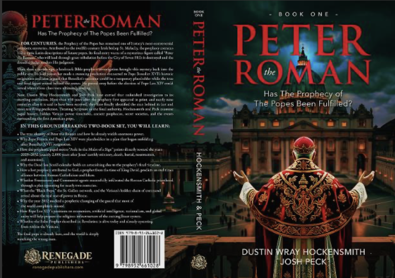 Peter the Roman Book One — front and back cover spread